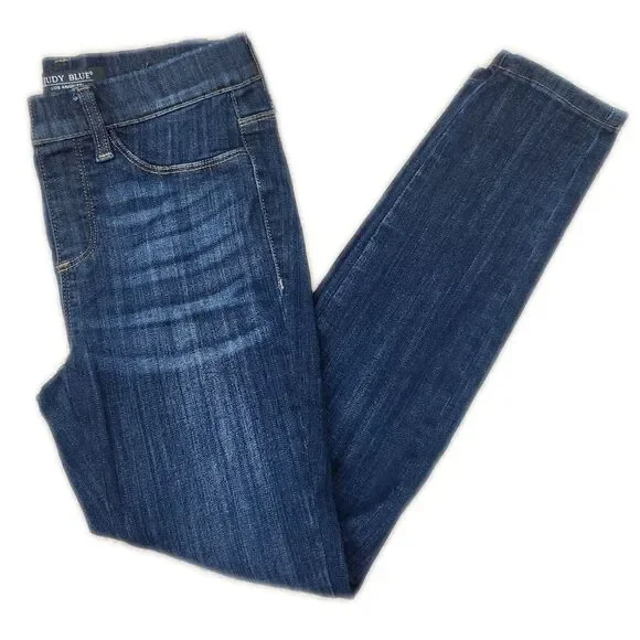 Judy Blue JB8846 Skinny Fit Dark Blue Wash Pull On Waist Jeans. 5/27 - Picture 1 of 8